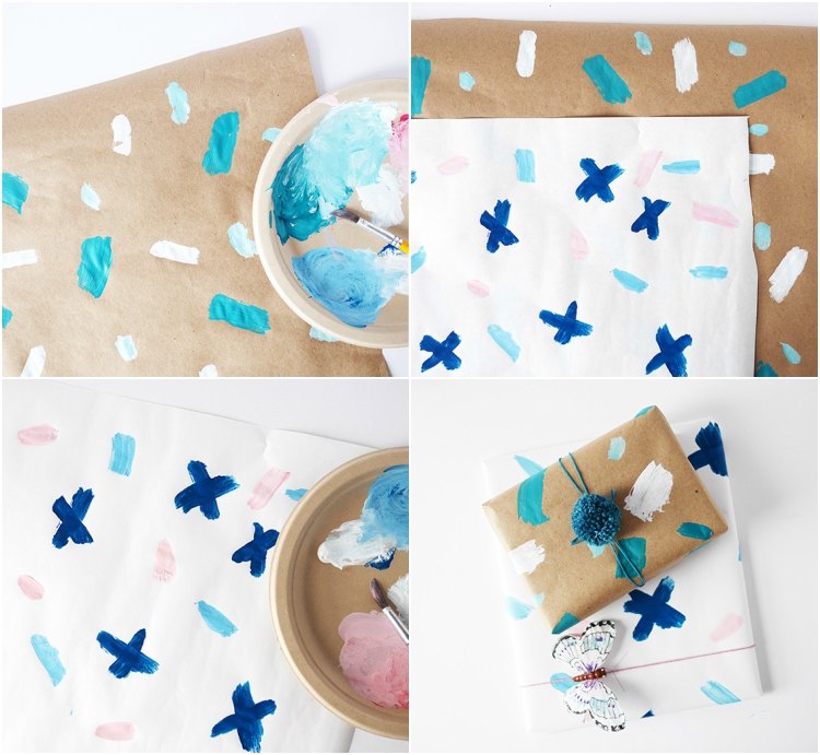 navrhnite si vlastný štetec na baliaci papier