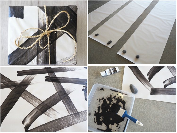 navrhnite si vlastný baliaci papier v minimalistickej čiernobielej farbe