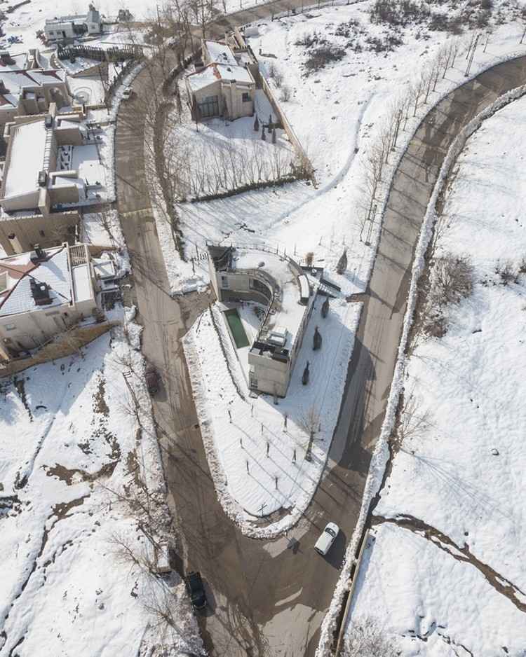 lyžiarske stredisko libanon prázdninový dom klenutá fasáda