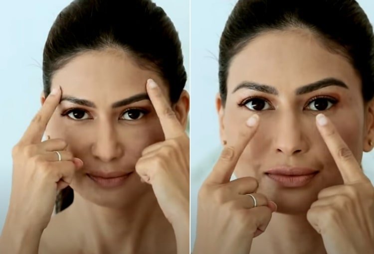 Klepnite okolo očí a stimulujte krvný obeh proti vačkom pod očami