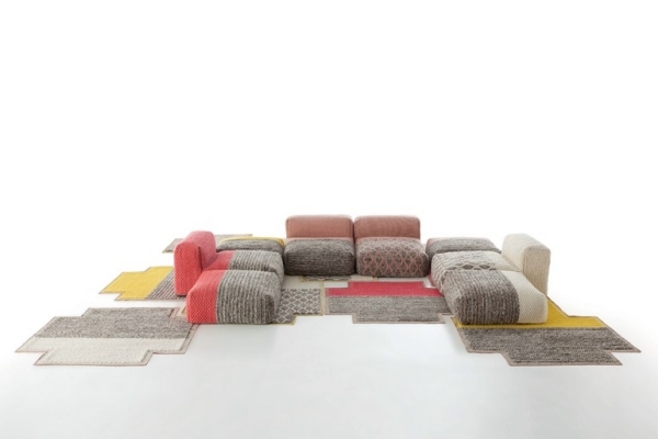 Modulárny systém nábytku do obývačky na relaxáciu