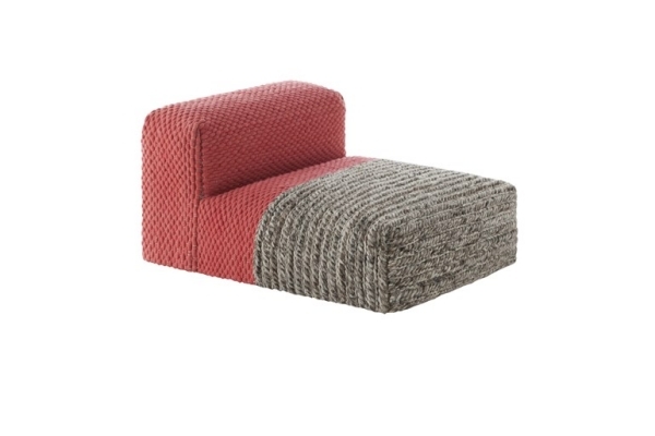 Modul sedadla nízky povrch operadla pletený