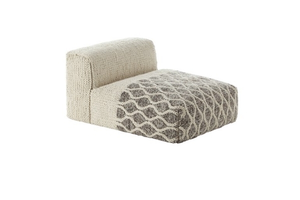 Pouf, dizajn pleteného vzhľadu-GAN modulárny