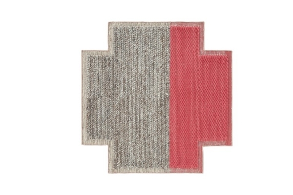 Pletený koberec-červená sivá-GAN Španielsko