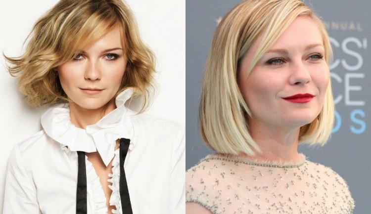 Stylingové nápady od Kristen Dunst s jej vrstveným bobom odstupňované-bob-jemné vlasy-blond-kirsten-dunst