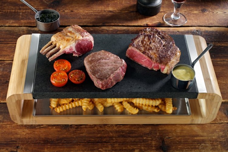 Servírovací stôl s integrovanou platňou z lávového kameňa Recepty na zdravé varenie hovädzieho mäsa nápady hranolky