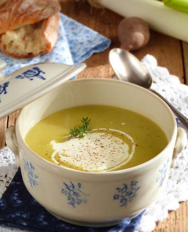 teplá polievka-vichyssoise-zemiaky-pór-zimný čas