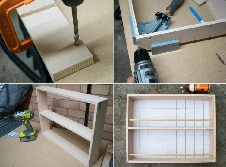 Zostavte si svoje vlastné stojany na korenie v jednoduchých krokoch - nástenné police na korenie, omáčky a tašky