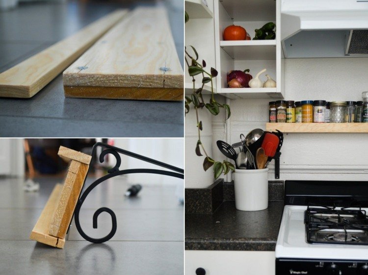 Stojan na korenie DIY s kovanou konzolou na ochranu pred striekajúcou vodou