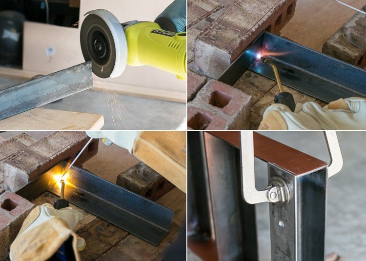 Zváracia kovová polica na skladovanie koreničiek