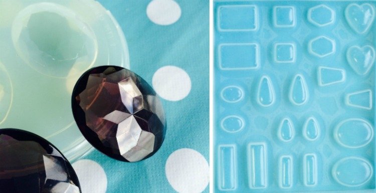 rôzne tvary na odlievanie šperkov z epoxidovej živice Odliatok-živica-šperky-urob si sám-forma-živica-proces