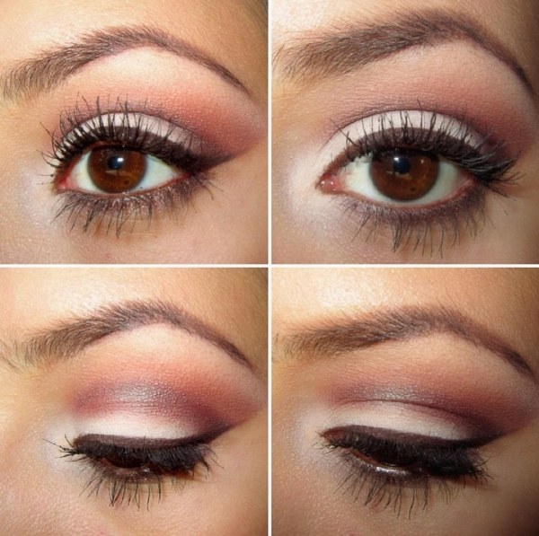 Pokyny-líčenie hnedých očí-biele-líčenie