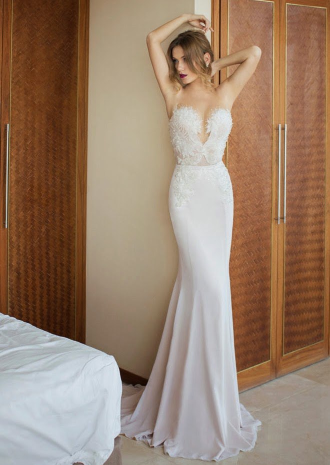 Dizajnér-svadobné šaty-Julie-Vino-dĺžka-morská panna-pás