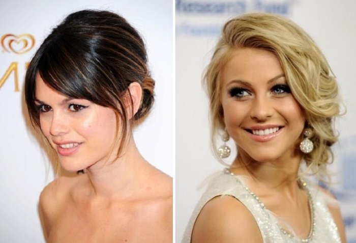 Svadobné účesy-nápady-hviezdny look-strana-zapletaný účes-otvorené-predné diely