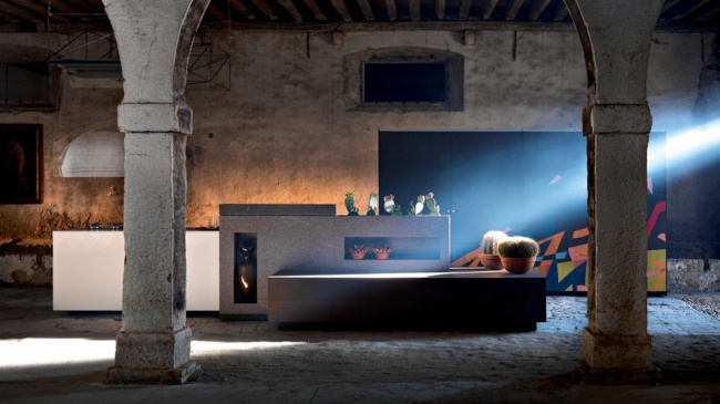 Kamenný kuchynský žulový pult talianska spoločnosť