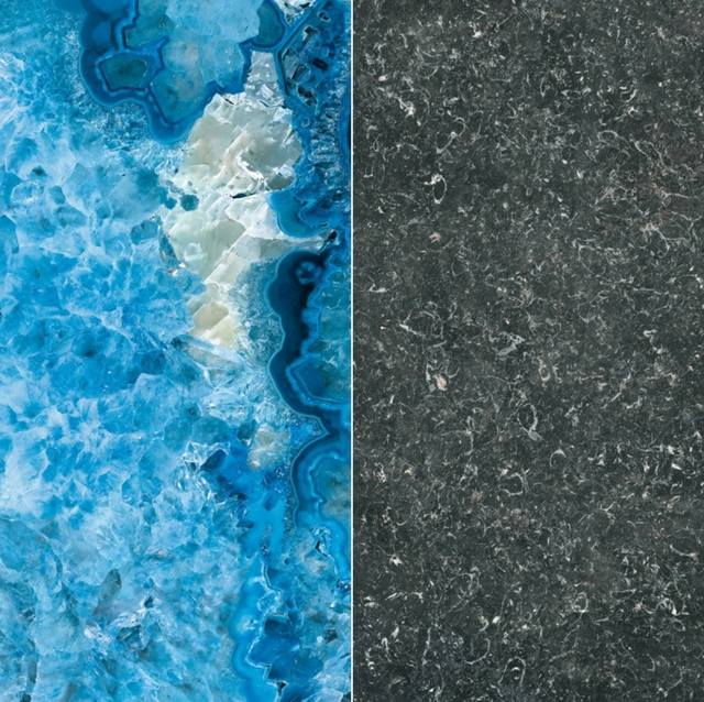 Kremenné kamene kachľové steny nápady na dizajn kúpeľňa šedá Nápady na dizajn stien, kúpeľňa, sivá modrá