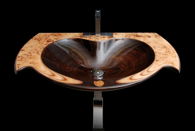 Dizajnové drezy, luxusné nápady interiéru kúpeľne