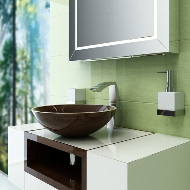 moderný dizajn z dreva vyrobeného vodotesného impregnovaného zrkadlového LED osvetlenia