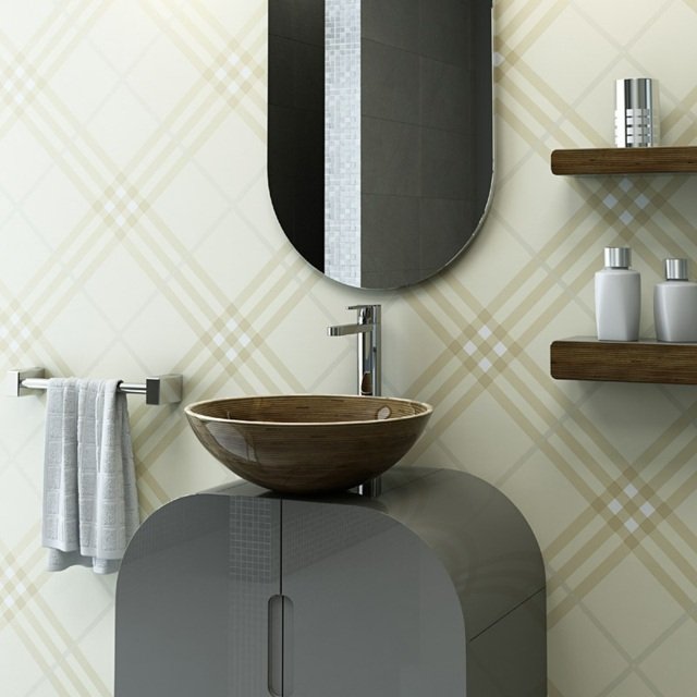 moderné nápady dizajnu kúpeľne umývadlo drevo ručne vyrobené