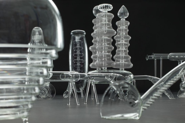 Sklenené dekoratívne prvky umenie Expozícia umenia Ženeva