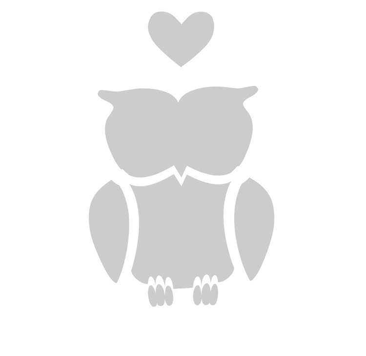 maľba na sklo-šablóna-sova-v láske