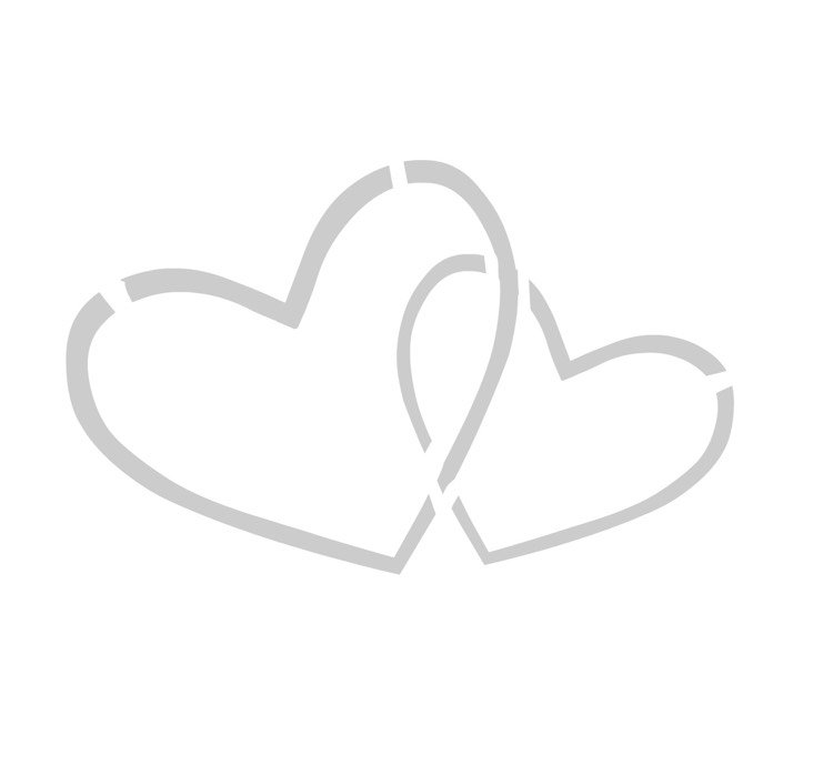 maľba na sklo-šablóna-zadarmo-srdcia-vzájomné prepojenie