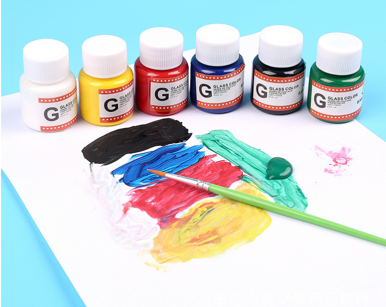 Nápady na maľovanie na sklo-s-ktorými-farbami-akrylovými farbami-nepriehľadné