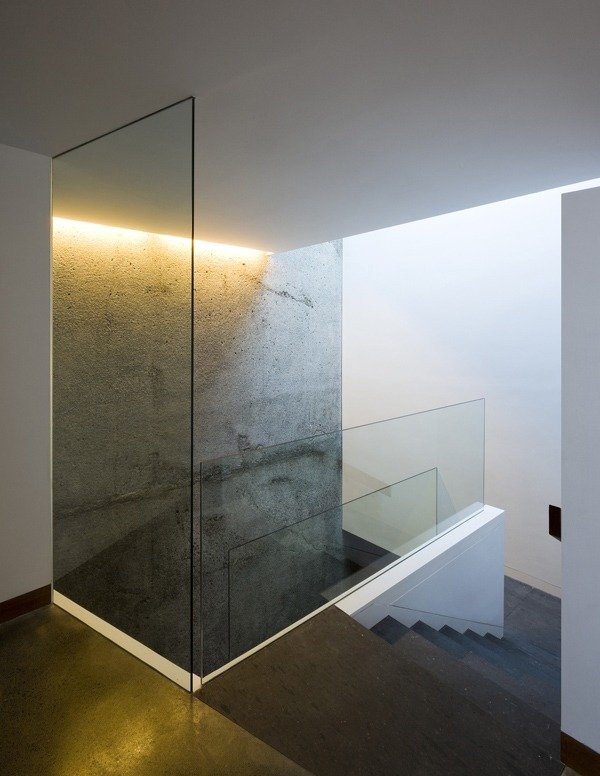 moderné osvetlenie terasových presklených stien moderné radové centrum osvetlenie sklenených stien