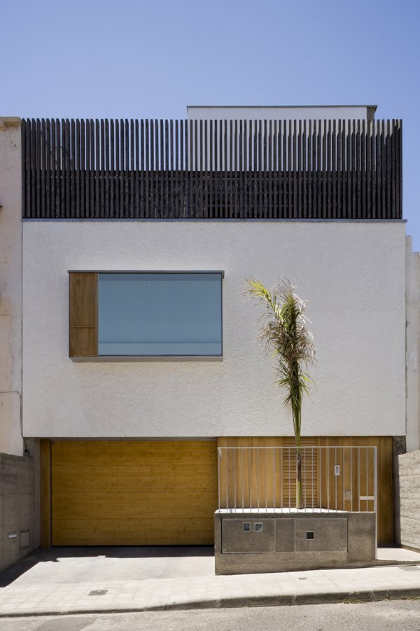 fasáda domu Equipo olivares arquitectos moderný radový dom Equipo olivares arquitectos palms
