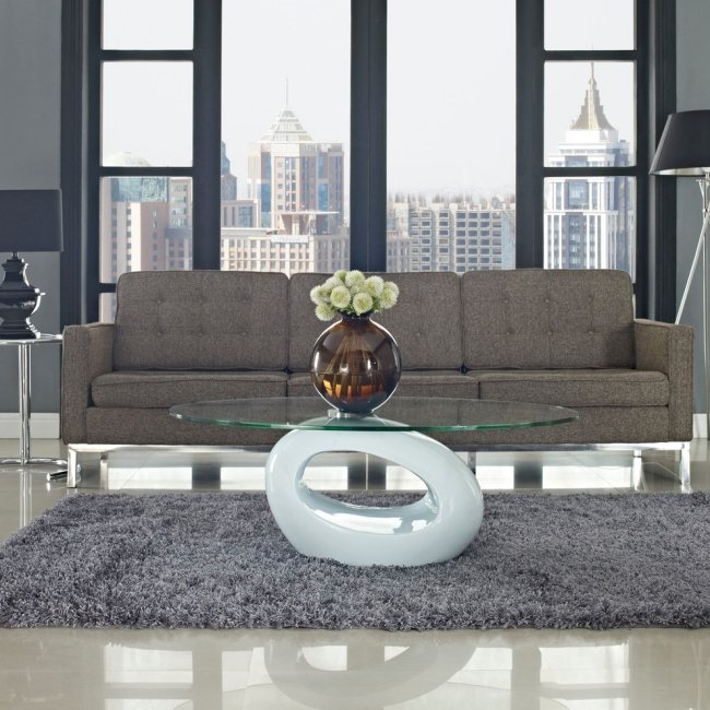 konferenčný stolík ronneby oválny vysoký lesk biely nápady moderná obývacia izba