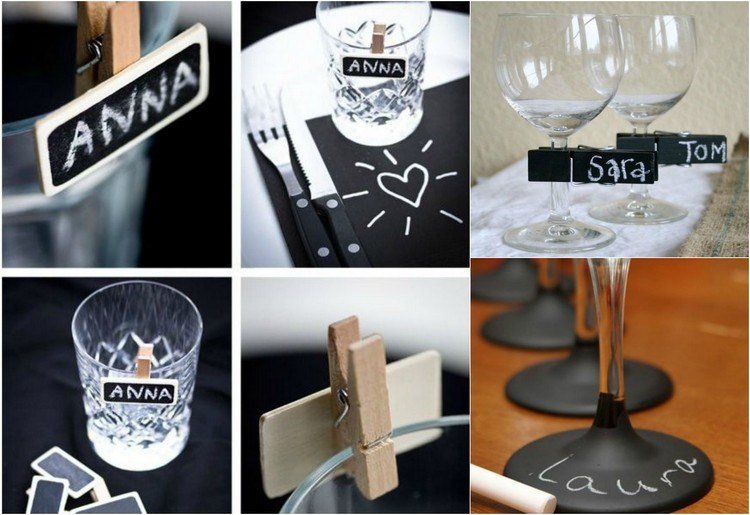 sklenená fixka-urob si sám-drotár-mini-štipce na bielizeň-tabuľa-farba