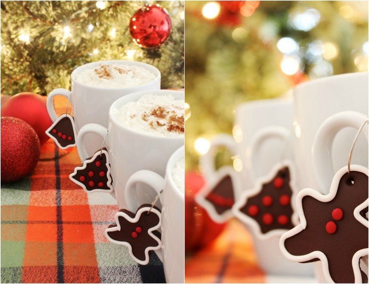 Vyrobte si svoje vlastné sklenené fixky modelovaciu hmotu-Vianoce-sušienky