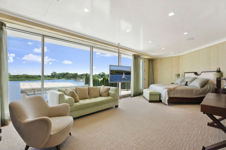 Posuvné sklenené dvere okná nápady na sklenené fronty spální