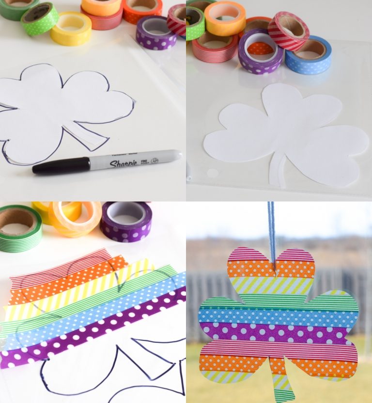 Silvestrovské talizmany robia z washi pások s deťmi trojlístky