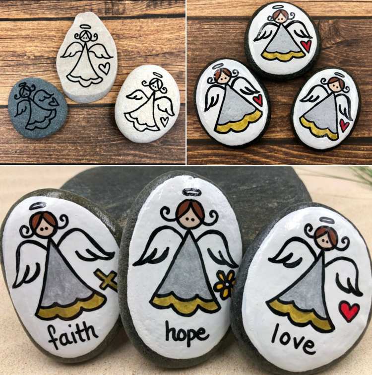 Ručné práce s prírodnými materiálmi - písanie a maľovanie kamienkov s deťmi