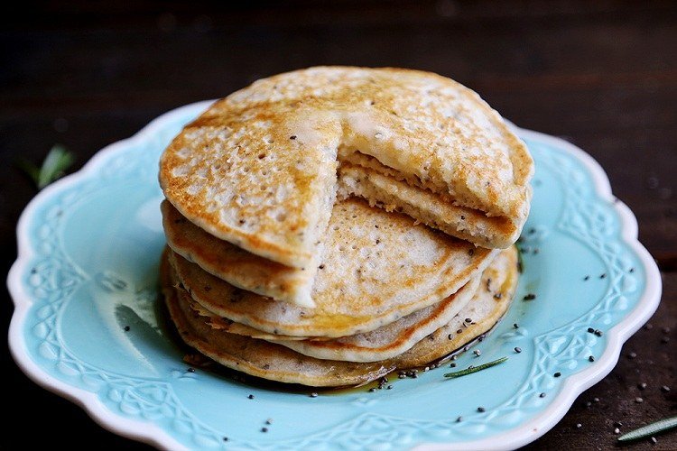 chutné recepty na palacinky nápady chia semienka