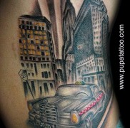 Готово татуировка с модел на такси 7