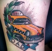 Готово татуировка с модел на такси 4