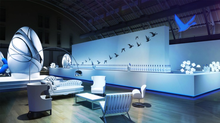 Gray Goose Bar v New Yorku - vynikajúci dizajn a koncept Šedá husacia tyčinka -nový-york-dizajn-bielo-modrá