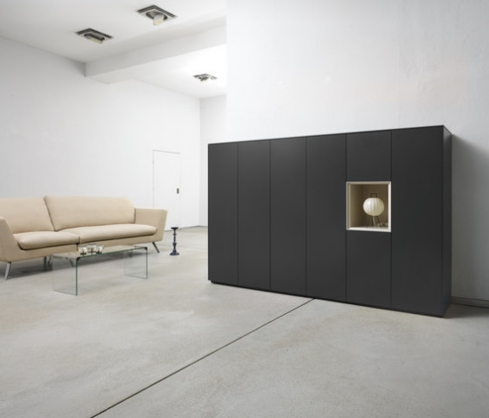 minimalistický minimalistický dizajn šatníka čierny matný minimalistický dizajn šatníka od spoločnosti piure