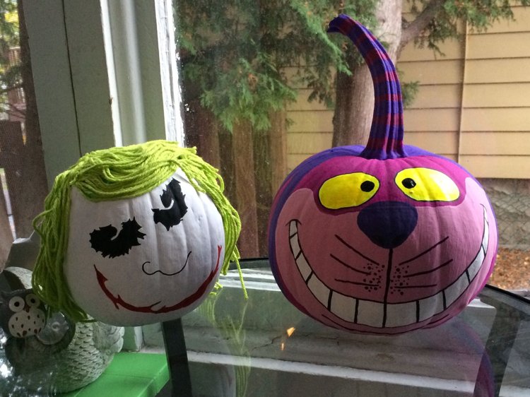 Cheshire Cat Tekvica na tvár Fialová Detská Halloween