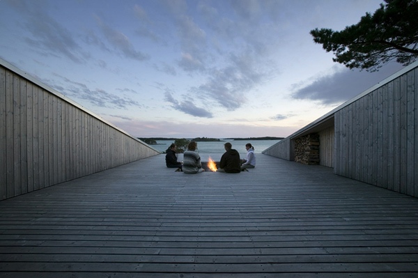 Veľká vila vo Fínsku -oheň