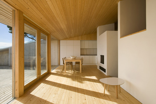 Veľká vila vo Fínsku -drevo