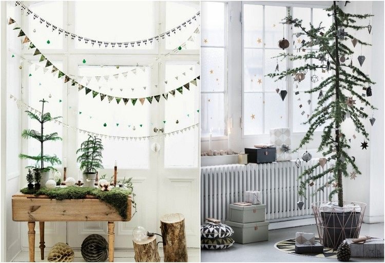 veľké okná zdobia na Vianoce skvelé nápady