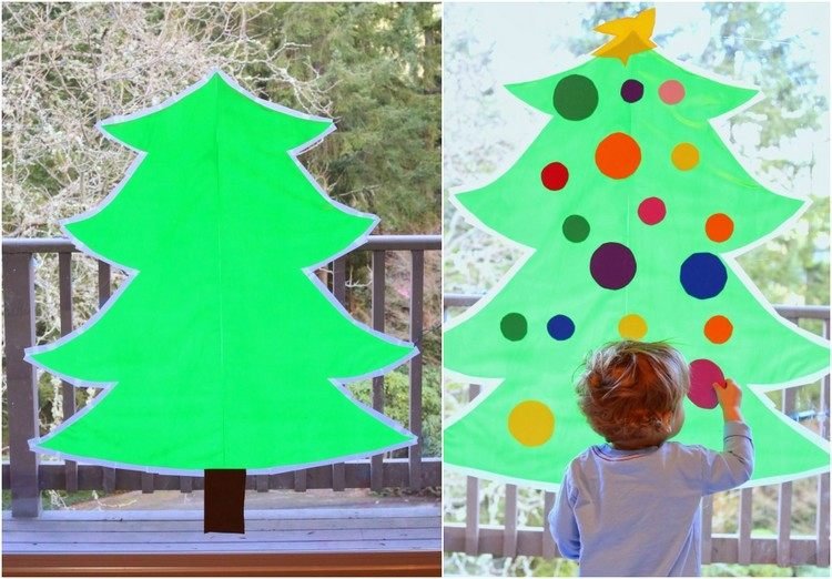 Vianočná dekorácia drotár s detskou fóliou na vianočný stromček