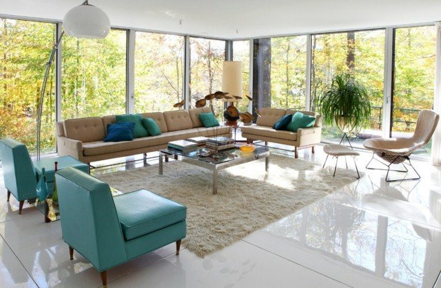 priestranná obývačka štýlové nápady na zariadenie