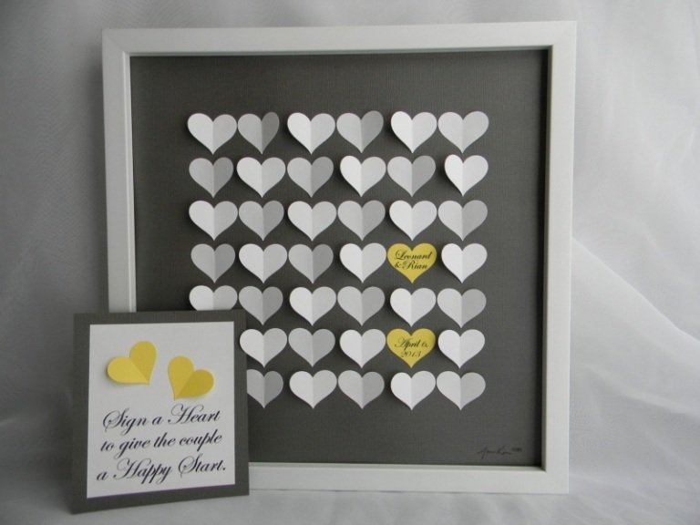 Kniha návštev-svadobné-srdcia-motívy-romantické-drotárstvo