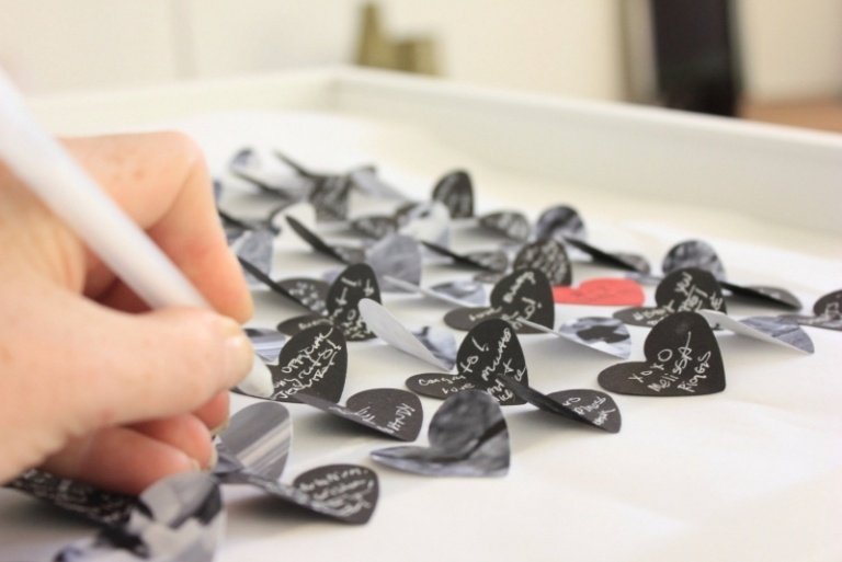 Návštevná kniha Nápady na svadobné srdce