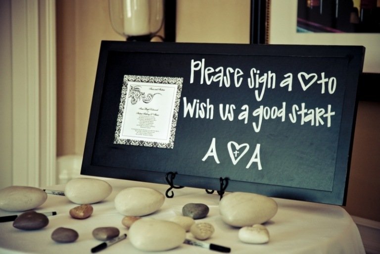 Návštevná kniha Nápady na svadobné kamene