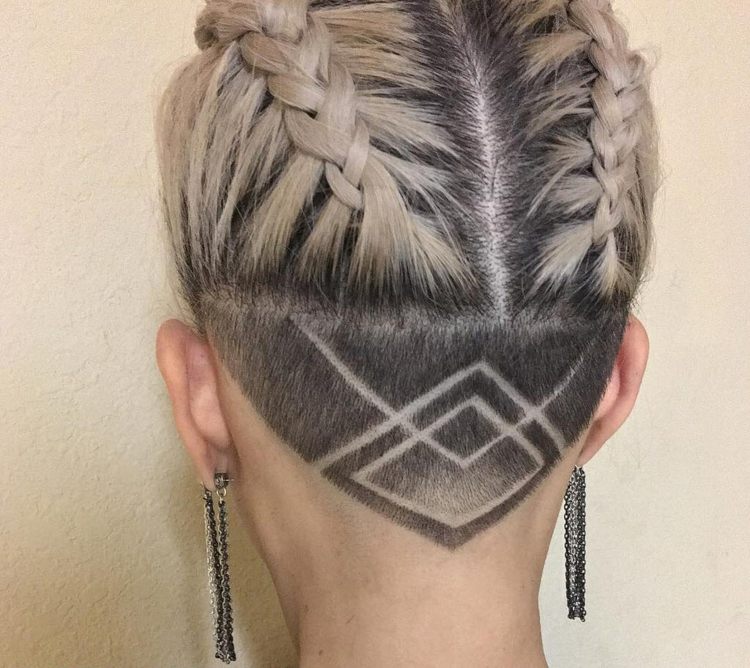 vrkoče podrezať blond vlasy nápady nápady geometrický vzor